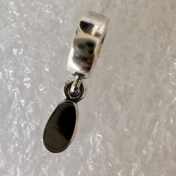 Pandora Sterling Silver 925 and Red CZFlip Flop Dangle Charm - Picture 5 of 6